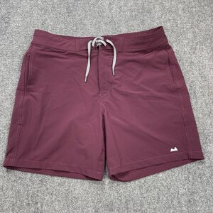 Myles Seacliff Board Shorts Mens Size 38 Unlined Hybrid 7" Berry